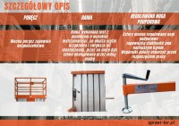 GTWY9-100 DC Podnośnik masztowy teleskopowy 
