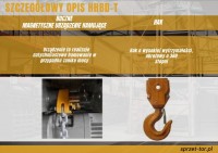Wciągarka elektryczna z wózkiem HHBD02-02T, 2TX12M
