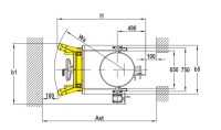 Wózek do beczek metalowych i plastikowych YTD-35, 350kg
