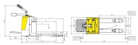 Wózek paletowy elektryczny CBD20R-II; udźwig: 2000kg
