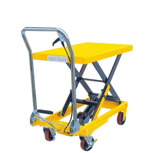Stół podnośny SPT500 EXTRA duża platforma, 500kg, koła PU
