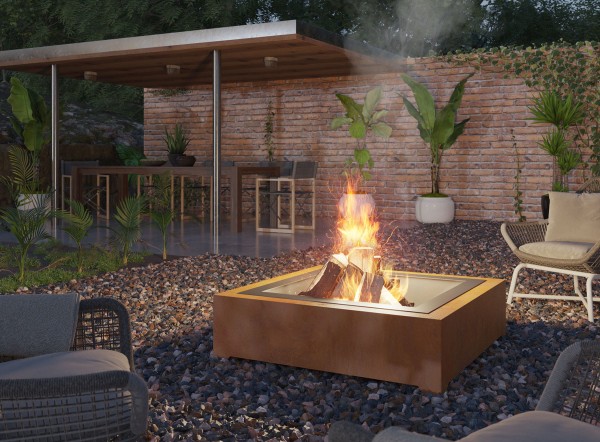 Palenisko ogrodowe Corten Square 1000
