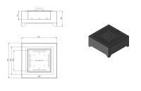 Palenisko ogrodowe Black Square 700
