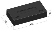 Wkład palenisko do kominka tradycyjnego Simple Fire SIMPLEBOX 400
