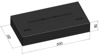 Wkład palenisko do kominka tradycyjnego Simple Fire SIMPLEBOX 500
