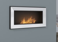 Biokominek wiszący Simple Fire FRAME 900 biały 900x490 mm
