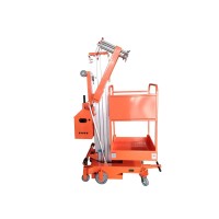 Podnośnik koszowy teleskopowy GTWY6-100,ulepszony, udźwig 125kg,wysokość podnoszenia 6M, DC z baterią
