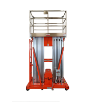 Podnośnik koszowy teleskopowy GTWY6-200, Udźwig 200kg,wysokość podnoszenia 6M, DC z baterią 
