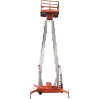 Podnośnik koszowy teleskopowy GTWY6-200, Udźwig 200kg,wysokość podnoszenia 6M, DC z baterią 
