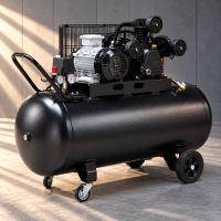 Kompresor tłokowy olejowy 200 l – 2,2 kW, 230 V, 10 bar

