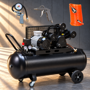Kompresor tłokowy olejowy 200 l – 3 kW, 400 V, 10 bar