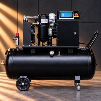 Kompresor śrubowy z falownikiem 200 l – 5,5 kW, 400 V, 10 bar
