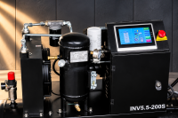 Kompresor śrubowy z falownikiem 200 l – 5,5 kW, 400 V, 10 bar
