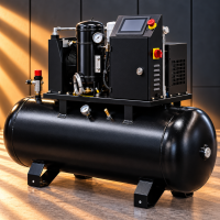 Kompresor śrubowy z falownikiem 270 l – 5,5 kW, 400 V, 10 bar

