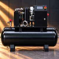 Kompresor śrubowy z falownikiem 270 l – 5,5 kW, 400 V, 10 bar
