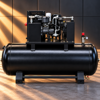 Kompresor śrubowy z falownikiem 270 l – 5,5 kW, 400 V, 10 bar
