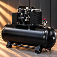 Kompresor śrubowy z falownikiem 270 l – 5,5 kW, 400 V, 10 bar
