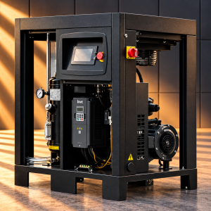 Kompresor śrubowy energooszczędny z falownikiem – 5,5 kW, 400 V, 10 bar