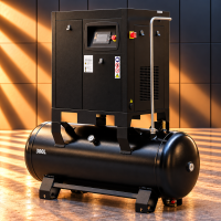 Kompresor śrubowy z falownikiem 270 l – 5,5 kW, 400 V, 10 bar
