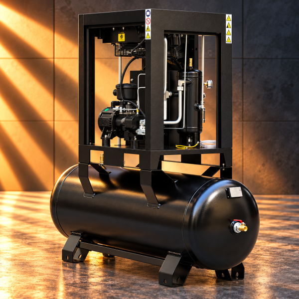 Kompresor śrubowy z falownikiem 360 l – 5,5 kW, 400 V, 10 bar
