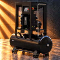 Kompresor śrubowy z falownikiem 360 l – 5,5 kW, 400 V, 10 bar
