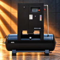Kompresor śrubowy z falownikiem 360 l – 5,5 kW, 400 V, 10 bar
