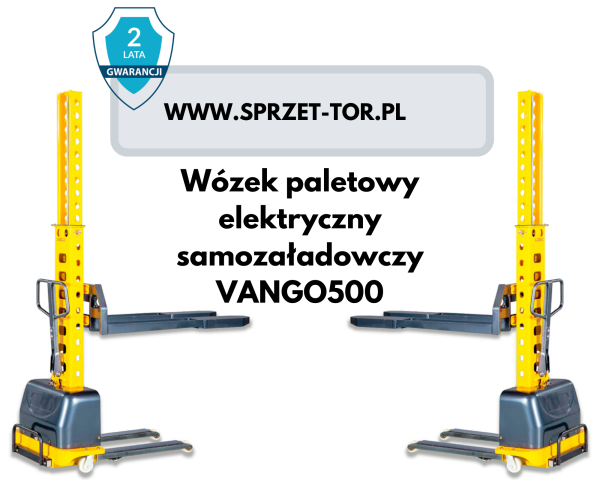 Wózek paletowy elektryczny samozaładowczy VANGO500 0,5T 1,3M 
